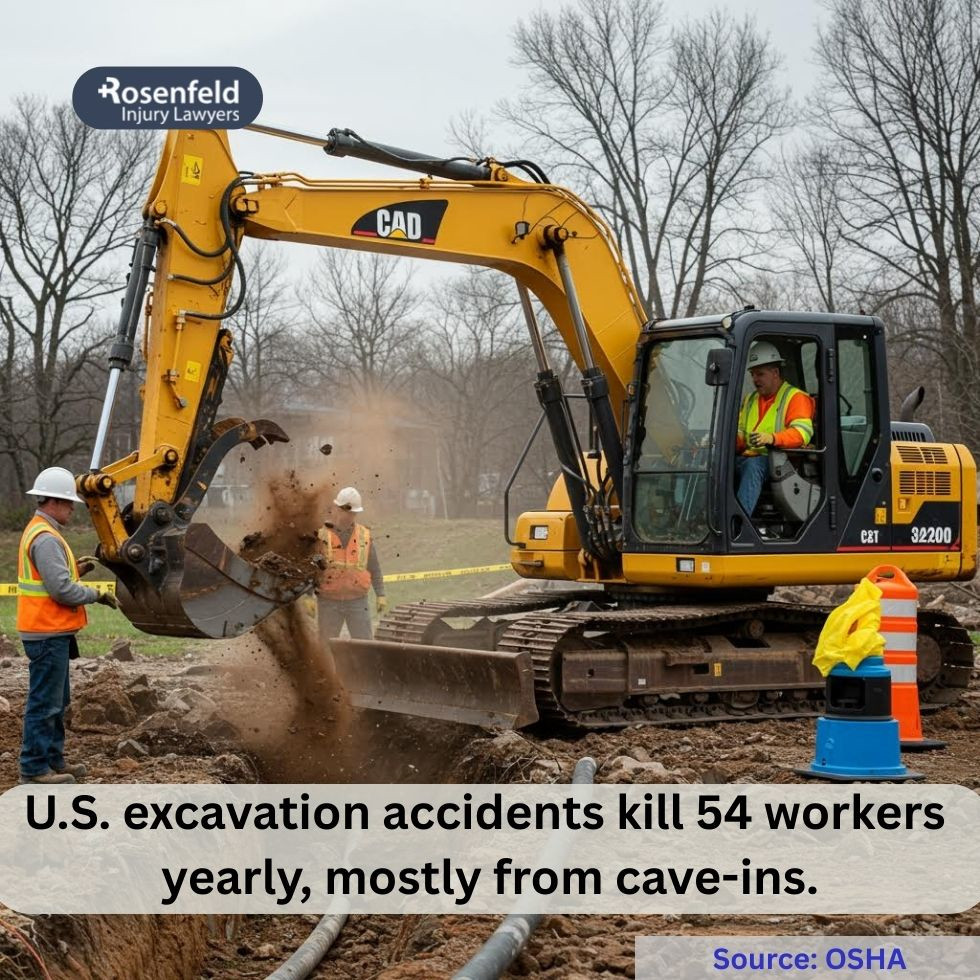 Chicago lawyer for excavation accidents causing broken bones.