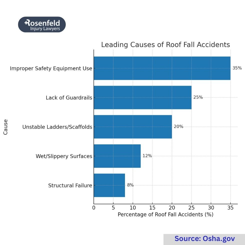 Safety inspector documenting severe injuries after a roof fall