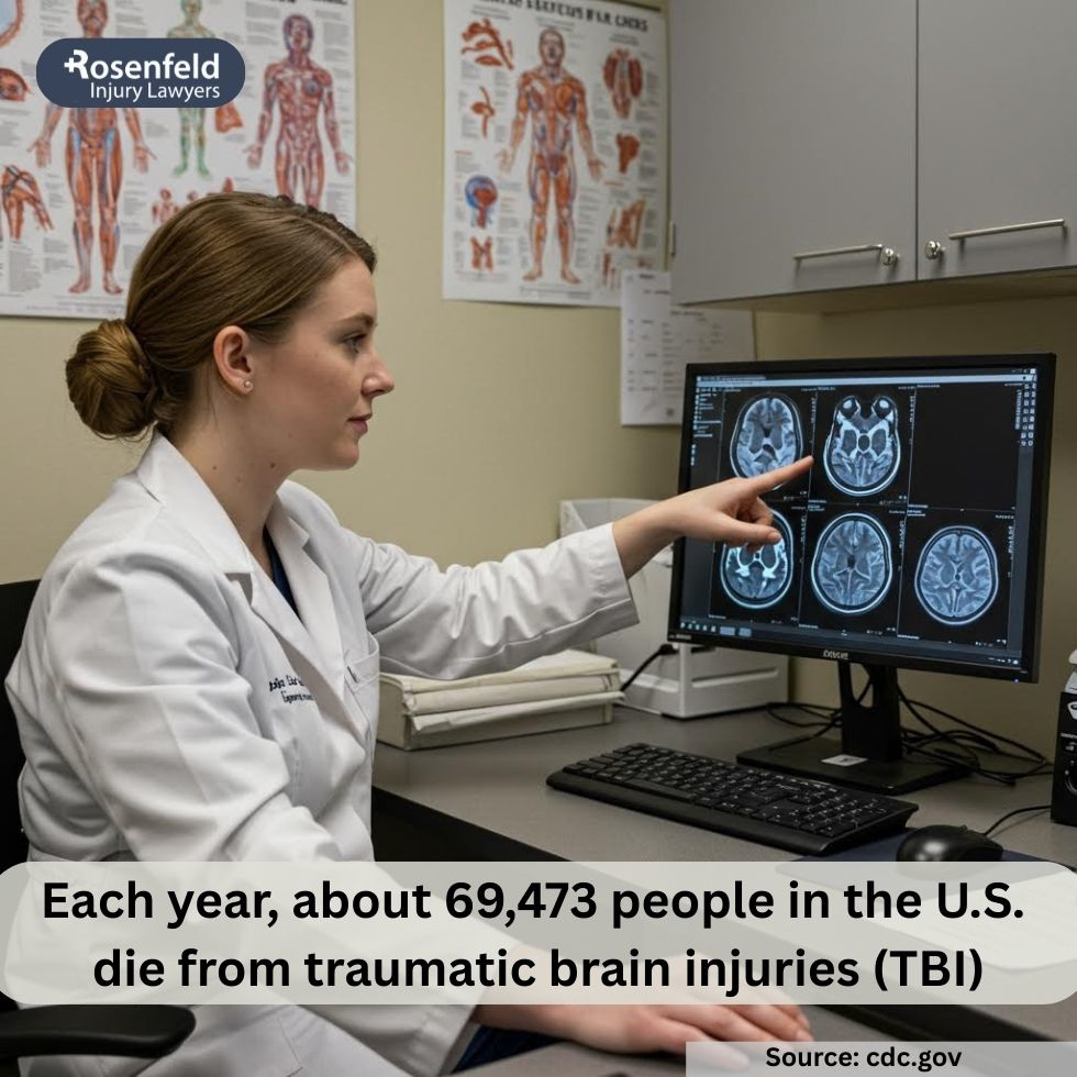 Chicago brain injury attorneys representing a client injured in a car accident