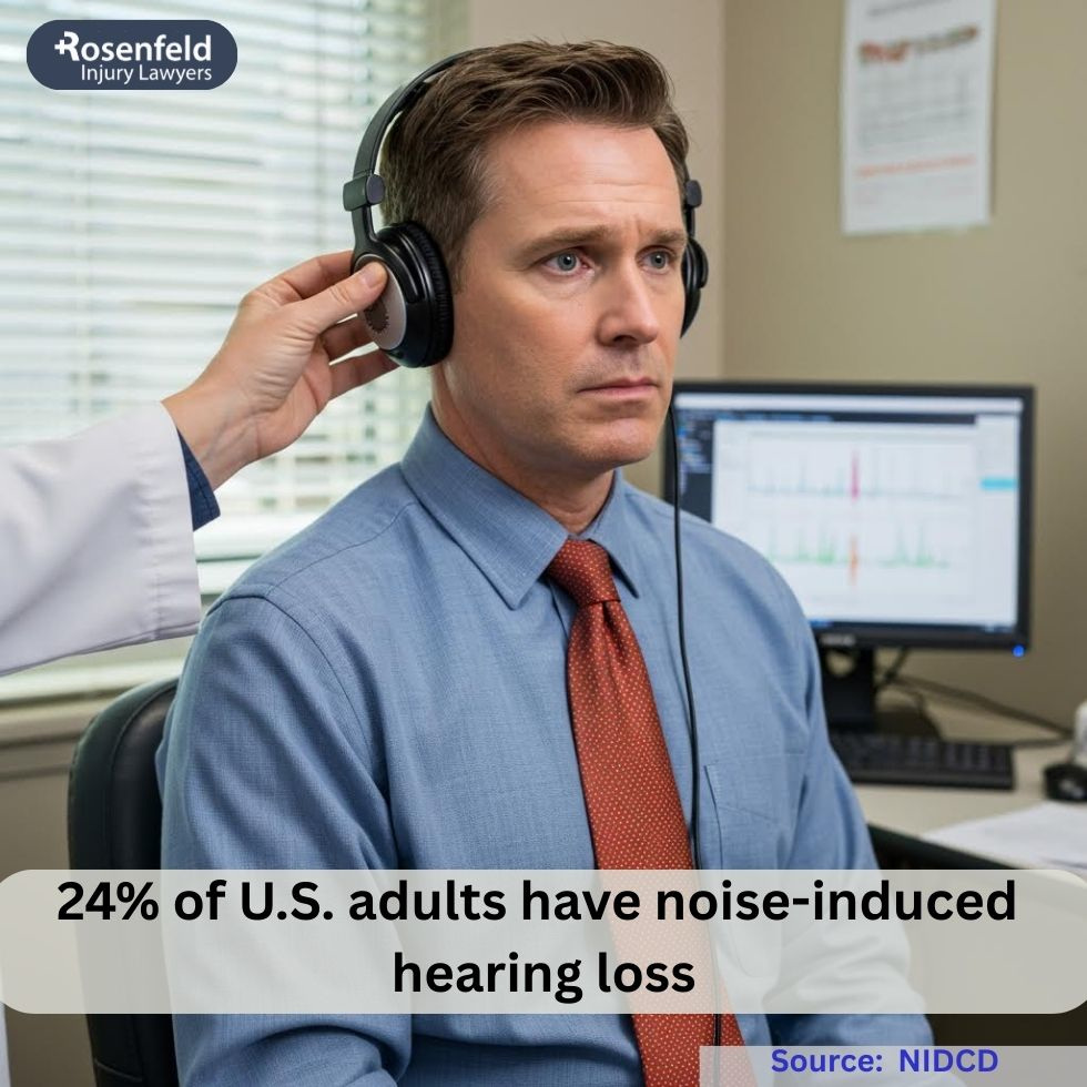 Chicago lawyer on hearing loss from damaged hair cells.