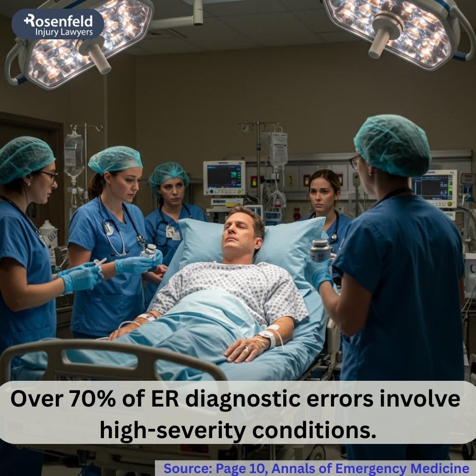 An attorney for errors due to emergency room circumstances.