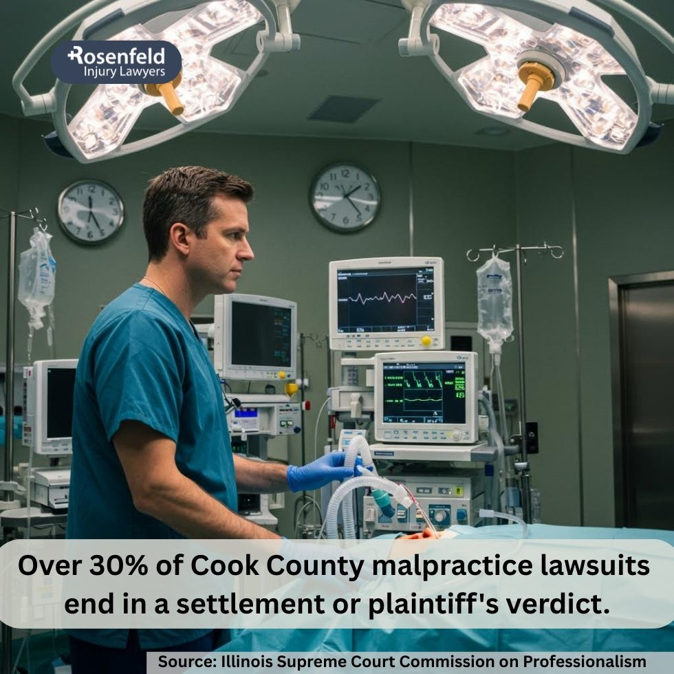 Legal team handling complex medical malpractice claims.