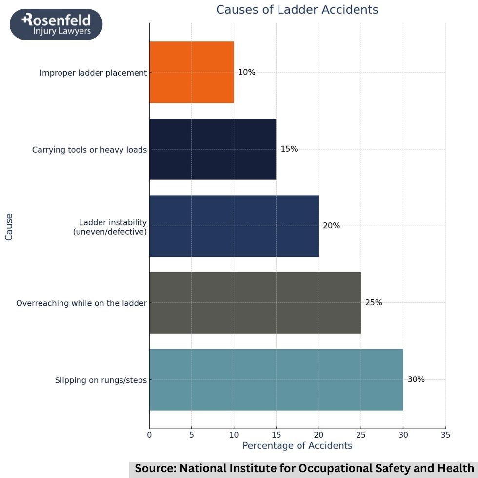 Chart explaining modified comparative negligence in Illinois injury law.
