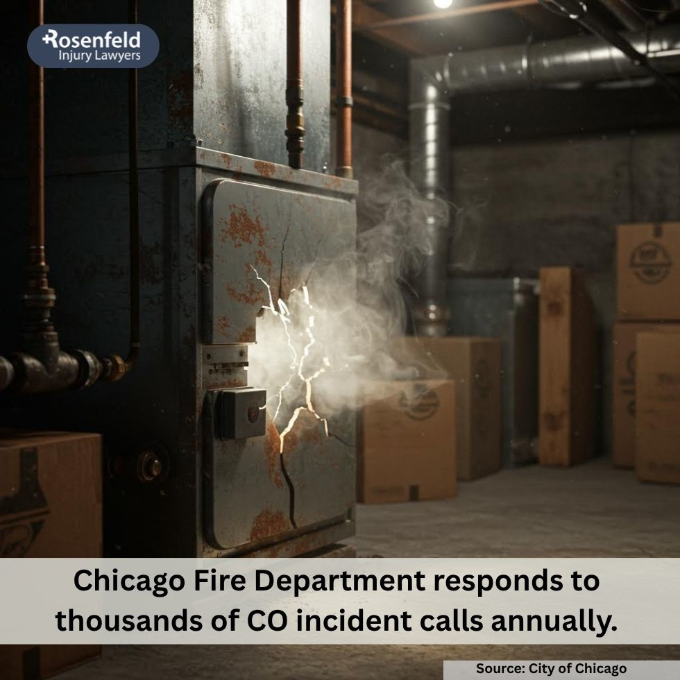 Personal injury claim filed after carbon monoxide poisoning.
