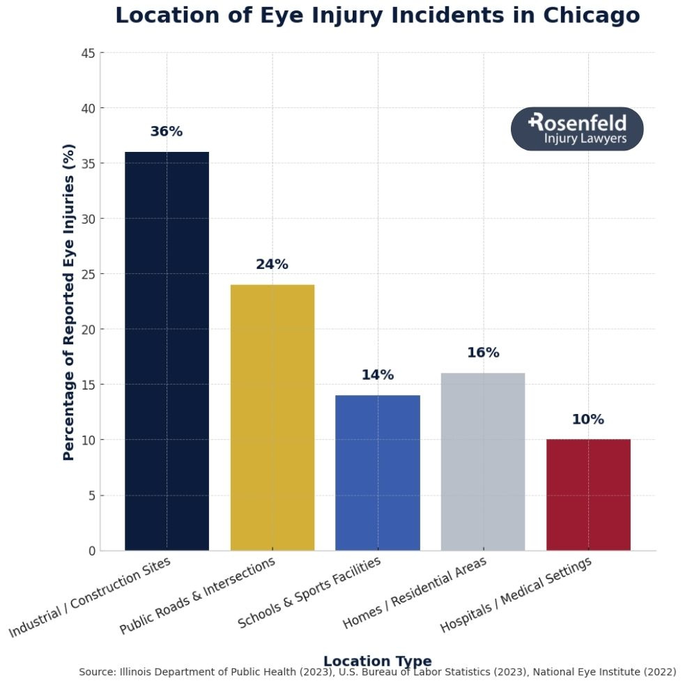 An attorney for an eye injury workers compensation claim.