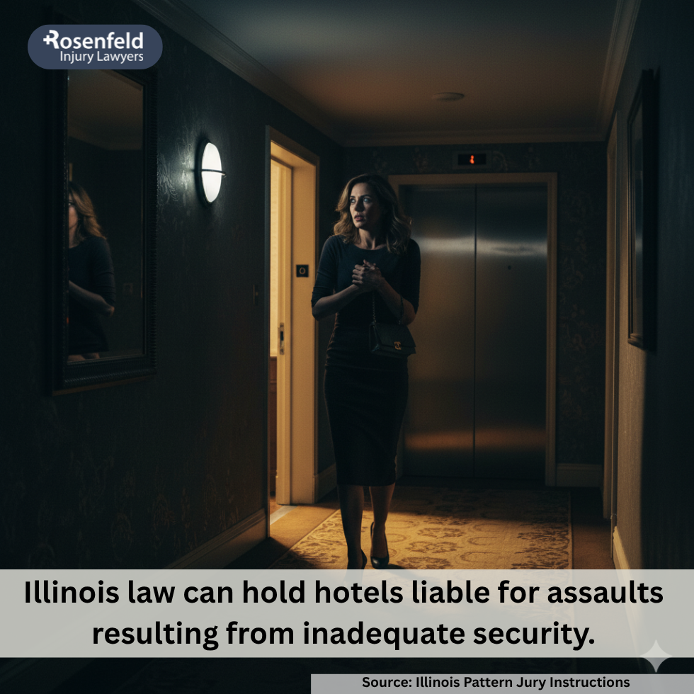 Law firm team in Chicago preparing a sexual harassment lawsuit against hotel staff.