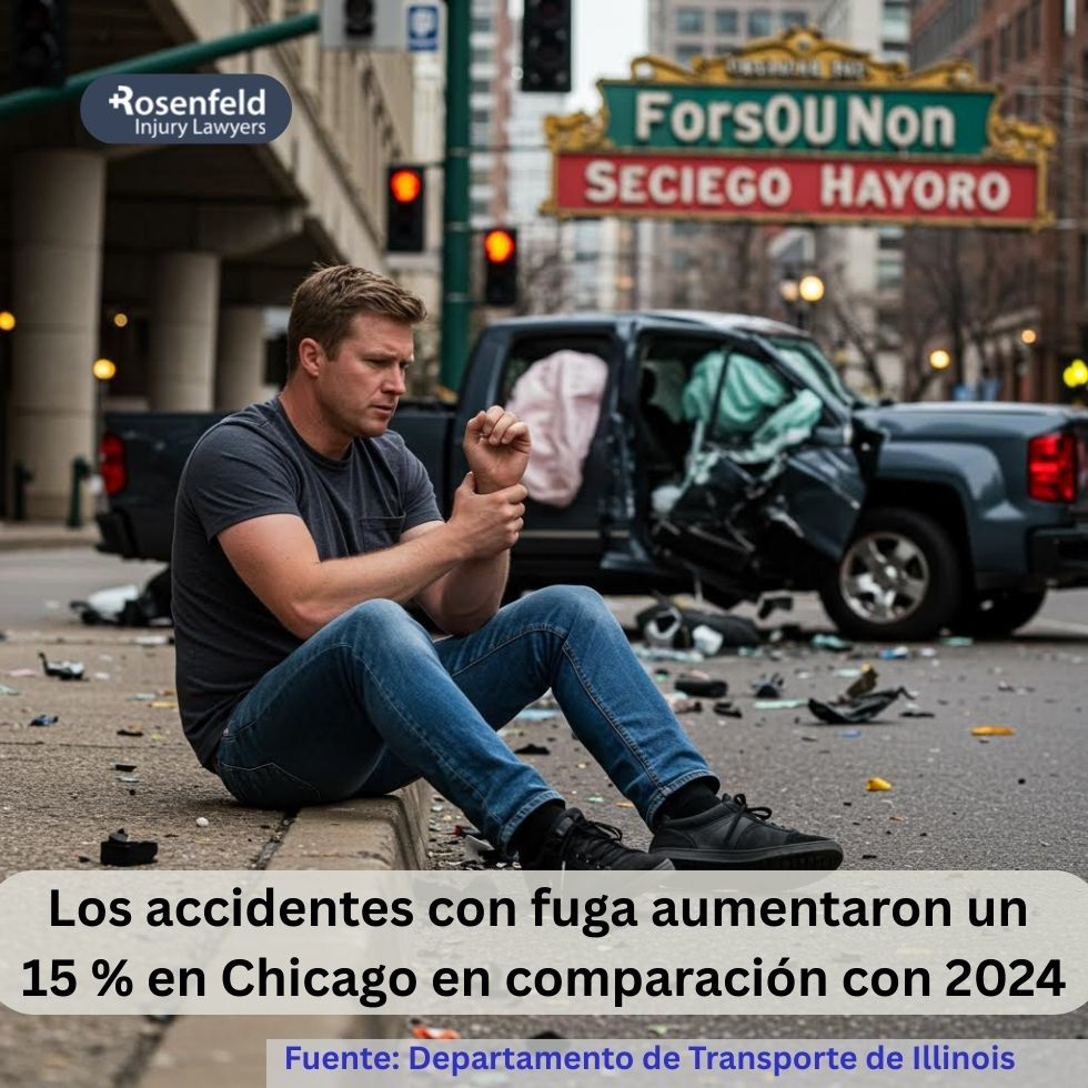 Los accidentes con fuga aumentaron un 15% en Chicago en comparación con 2024.