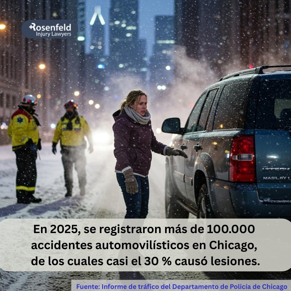 En 2025 se registraron más de 100,000 accidentes automovilísticos en Chicago, y casi el 30% de ellos provocaron lesiones
