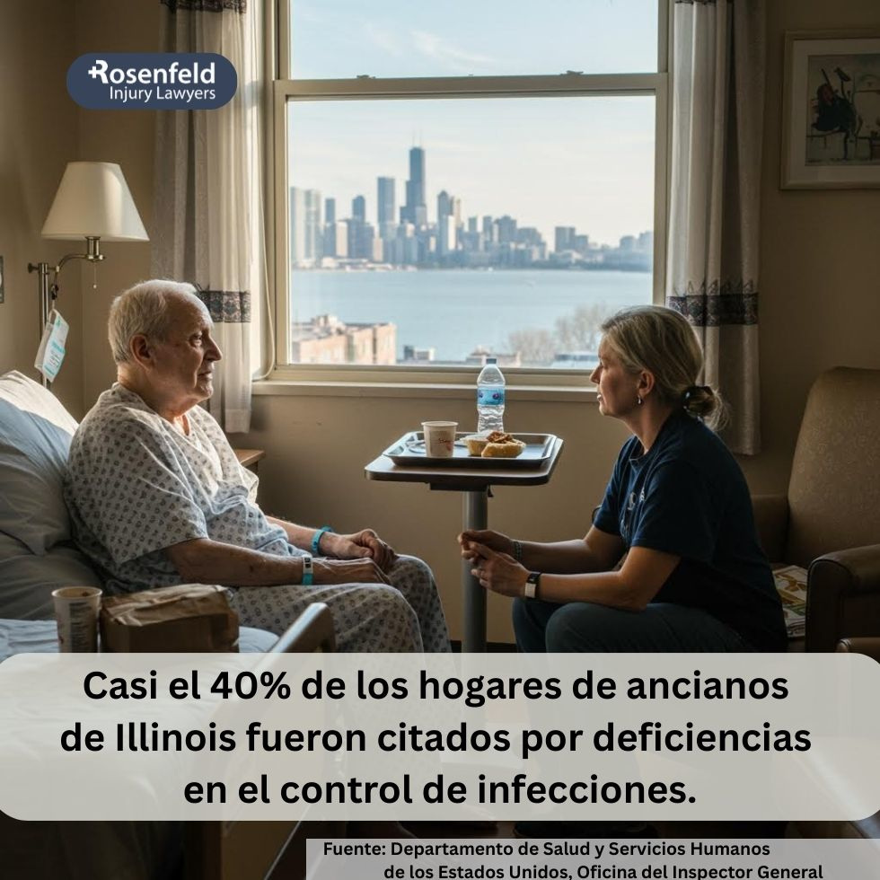 Casi el 40% de los hogares de ancianos de Illinois fueron citados por deficiencias en el control de infecciones.