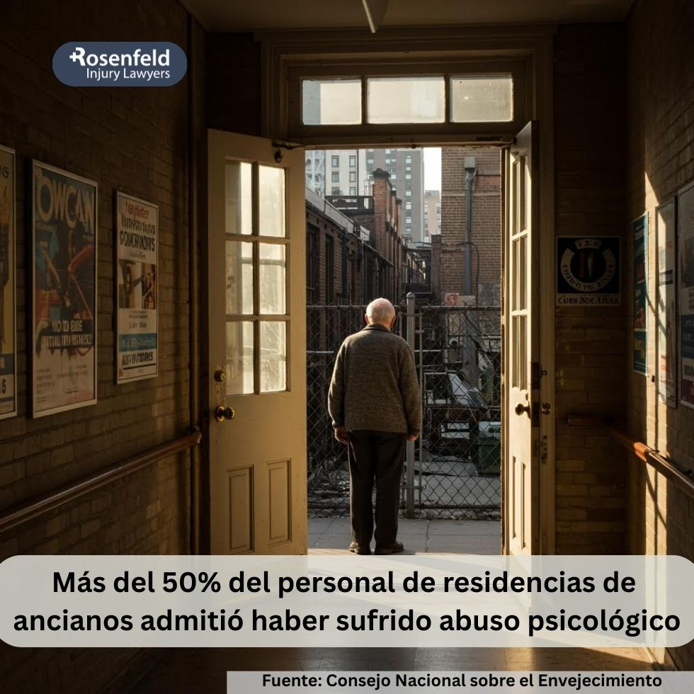 Más del 50% del personal de residencias de ancianos admitió haber sufrido abuso psicológico.