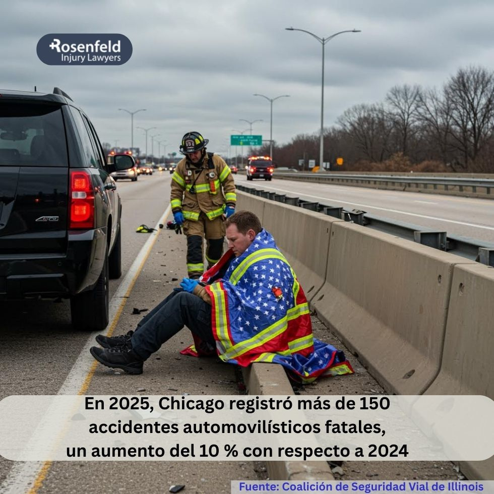 En Chicago se produjeron más de 150 accidentes automovilísticos mortales en 2025, un aumento del 10 % con respecto a 2024.