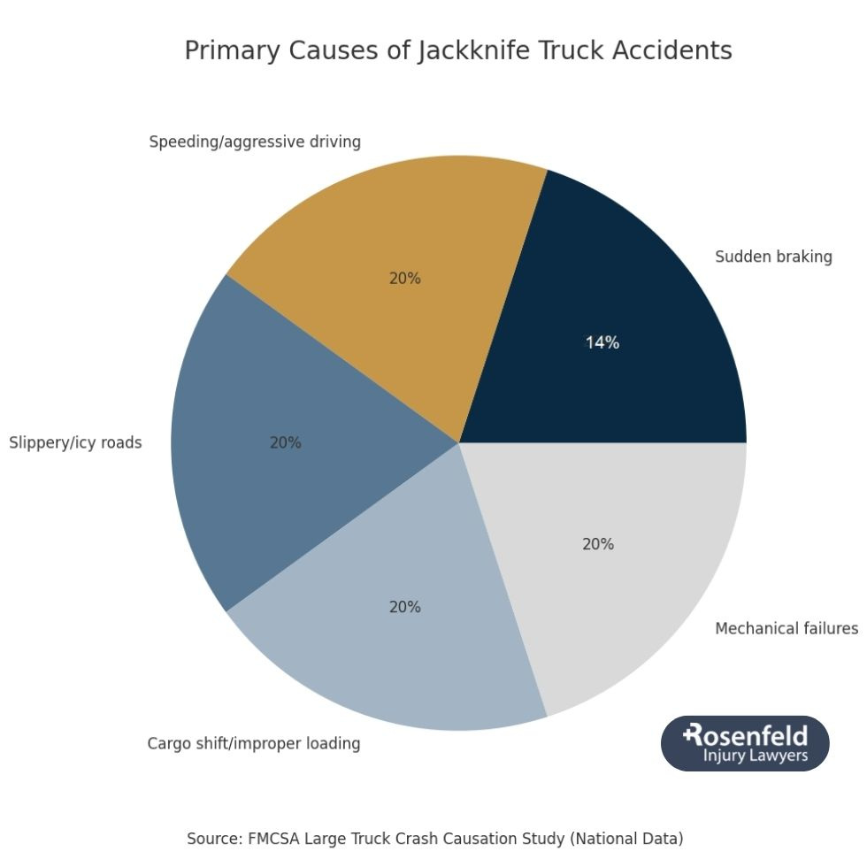Truck acciddent lawyer handling jackknife accidents in Chicago