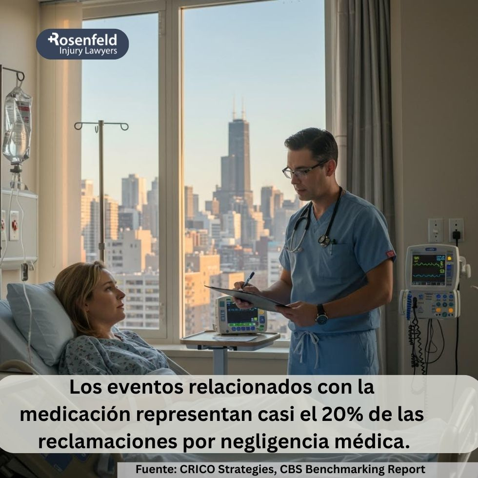 Los eventos relacionados con la medicación representan casi el 20% de las reclamaciones por negligencia médica.