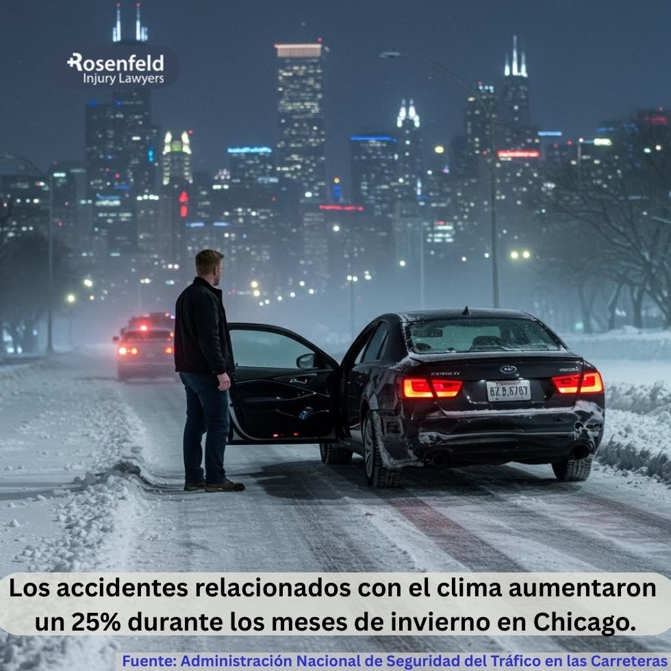 Los accidentes relacionados con el clima aumentaron un 25% durante los meses de invierno de Chicago.