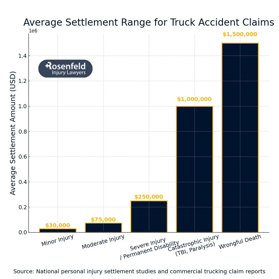 How much can injured parties recover after a truck accident in Illinois