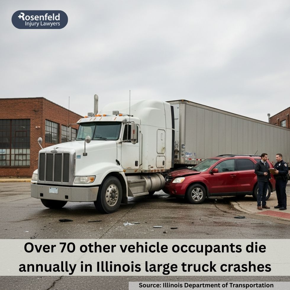 Wide turn accidents involving large trucks in Chicago