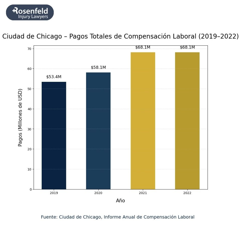 Ciudad de Chicago – Pagos Totales de Compensación Laboral (2019–2022)