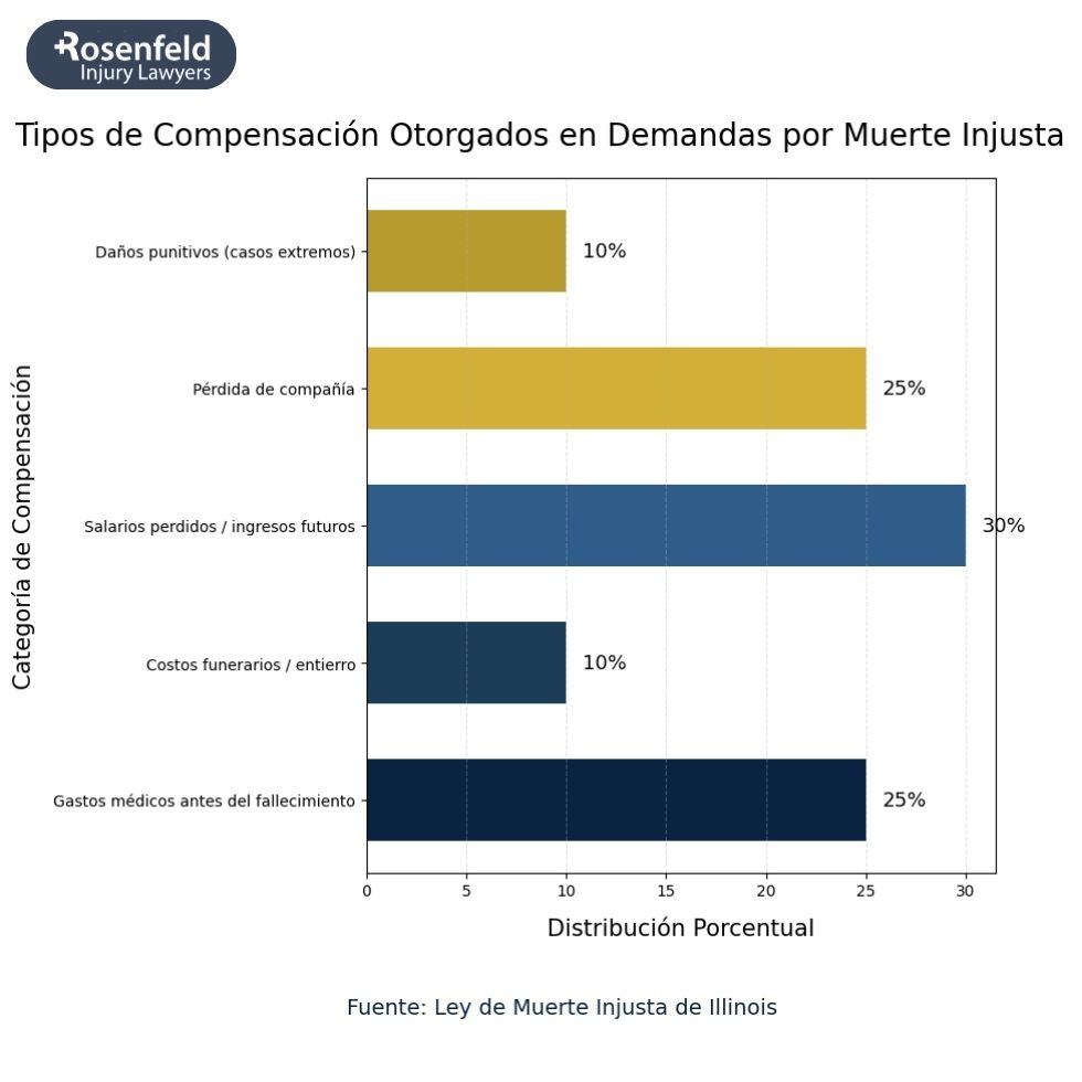Tipos de Compensación Otorgados en Demandas por Muerte Injusta.