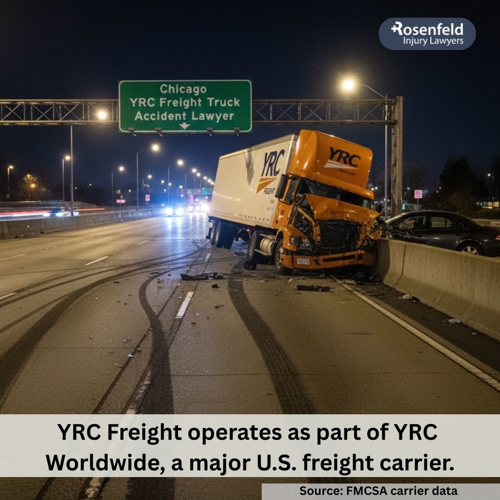 YRC Freight truck accident attorney in Chicago