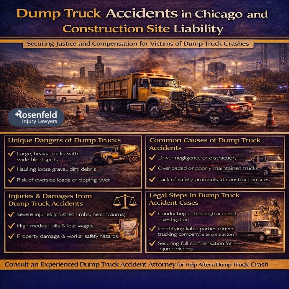 Compensation for serious injuries sustained in dump truck accidents
