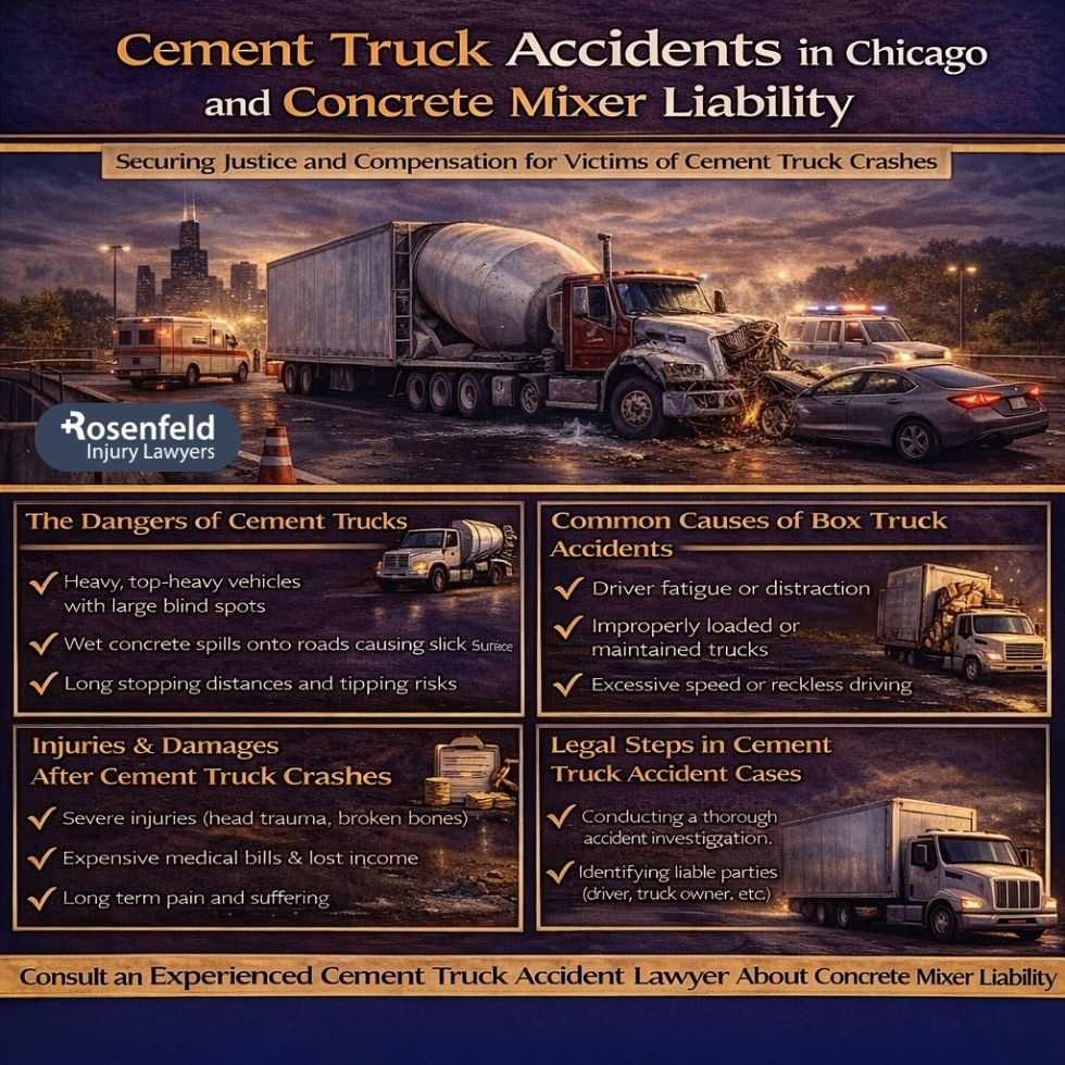 Compensation for serious injuries in accidents involving cement truck drivers