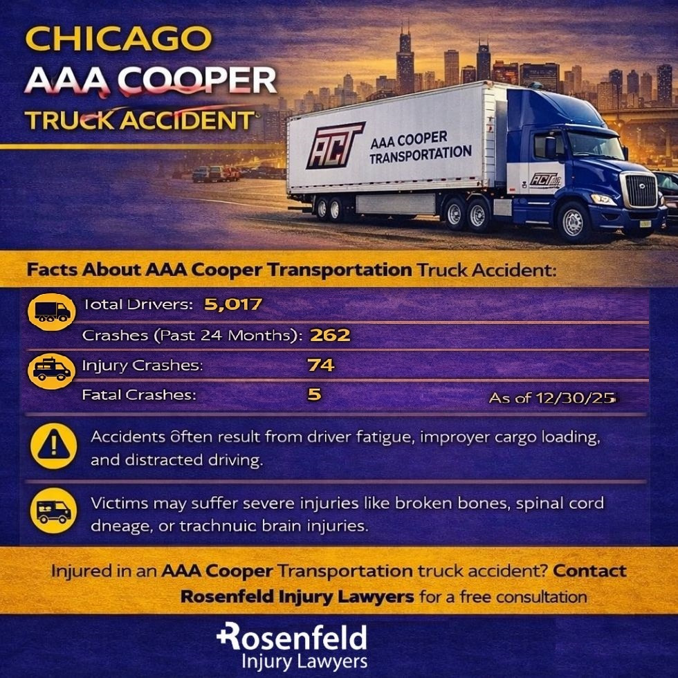 Chicago lawyer handling AAA Cooper Transportation truck accident cases