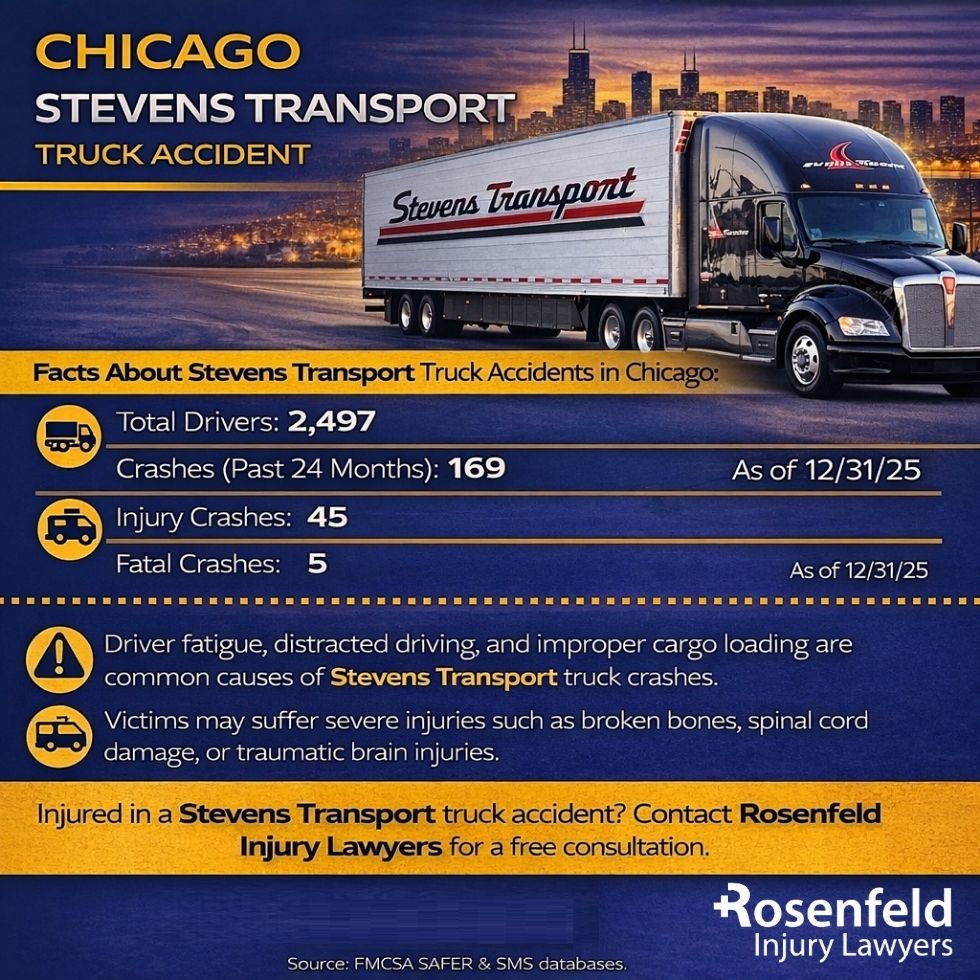Chicago lawyer handling Stevens Transport truck accident cases