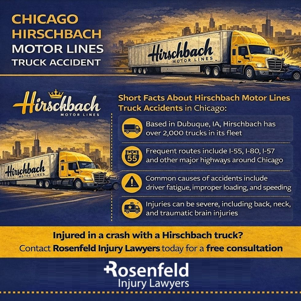 Chicago lawyer handling Hirschbach Motor Lines Inc truck accident cases