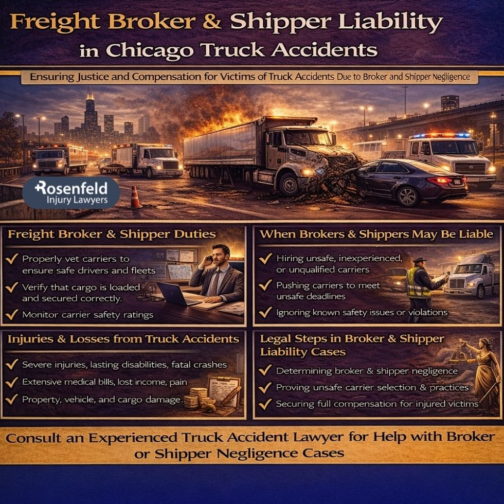 Trucking company liability for motor vehicle accidents in Chicago