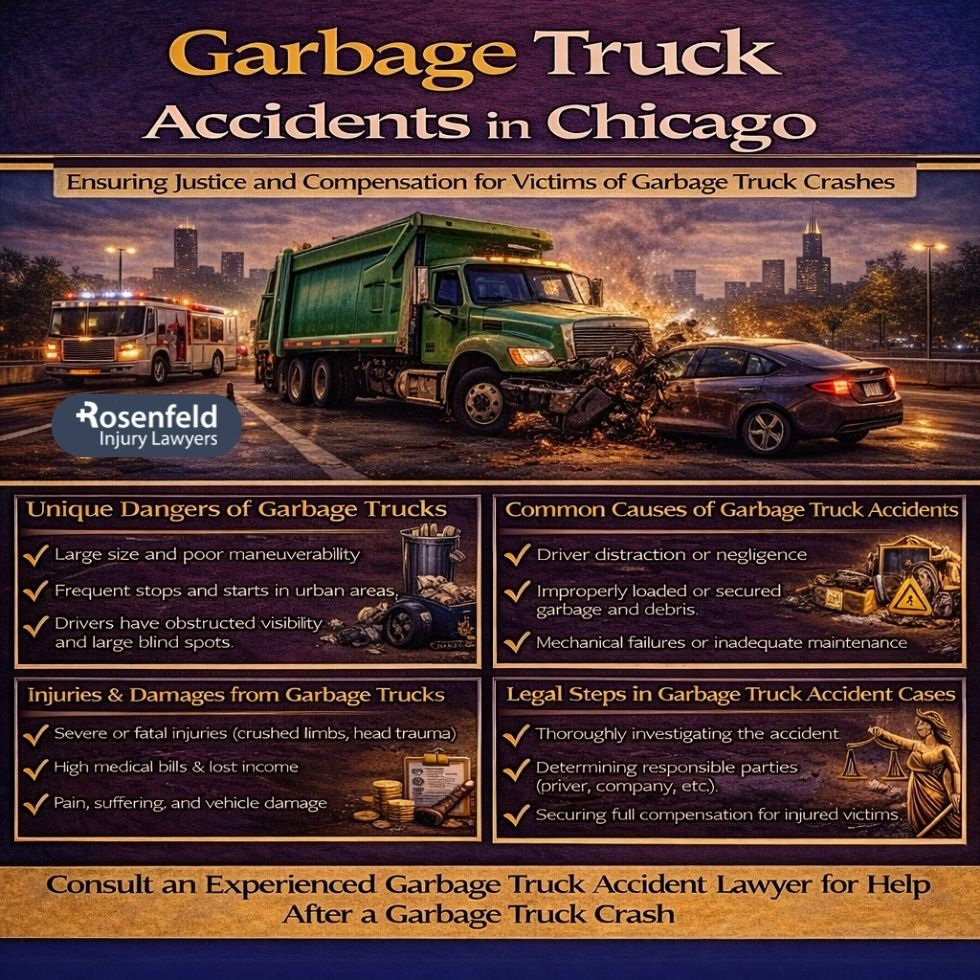 Claims involving garbage truck drivers in Chicago