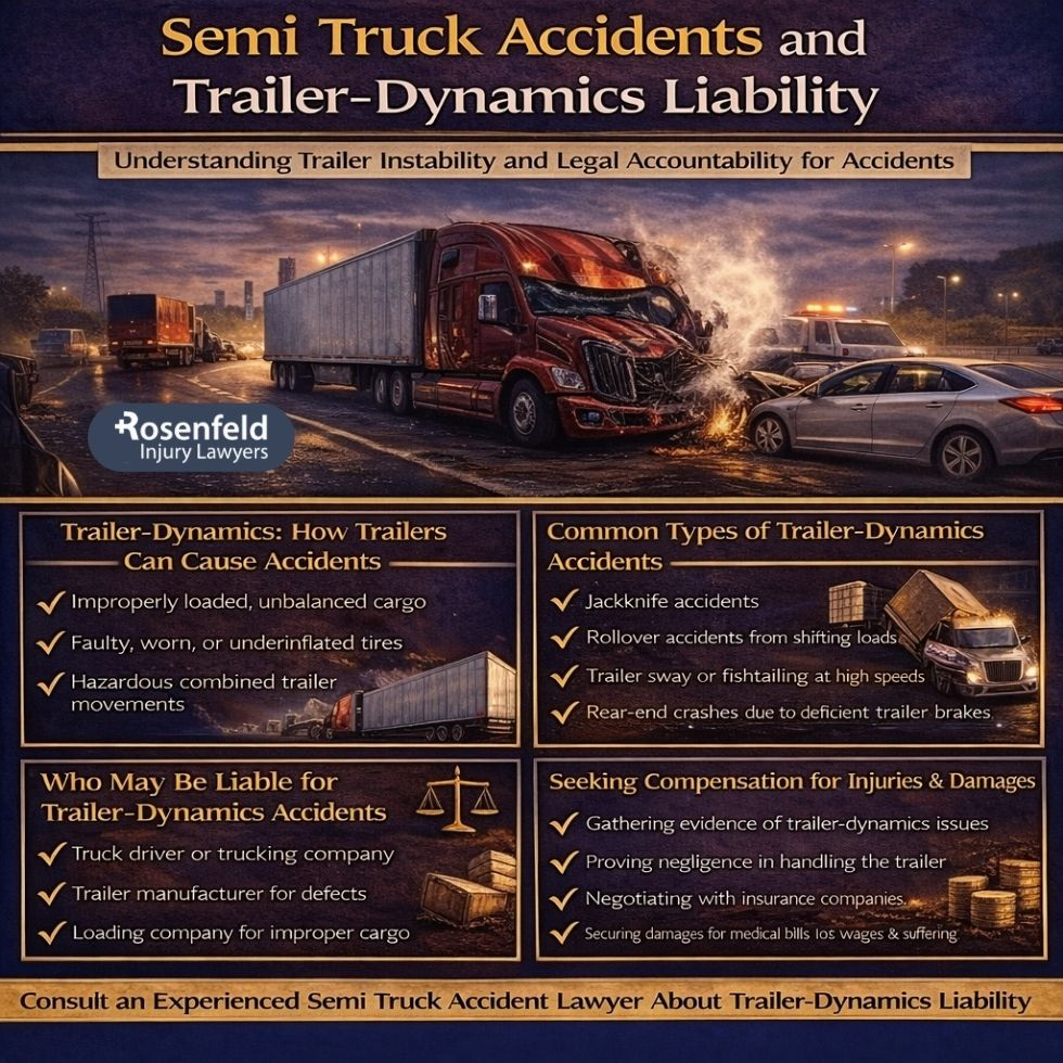 Most accidents result in injuries to the semi truck driver as well 