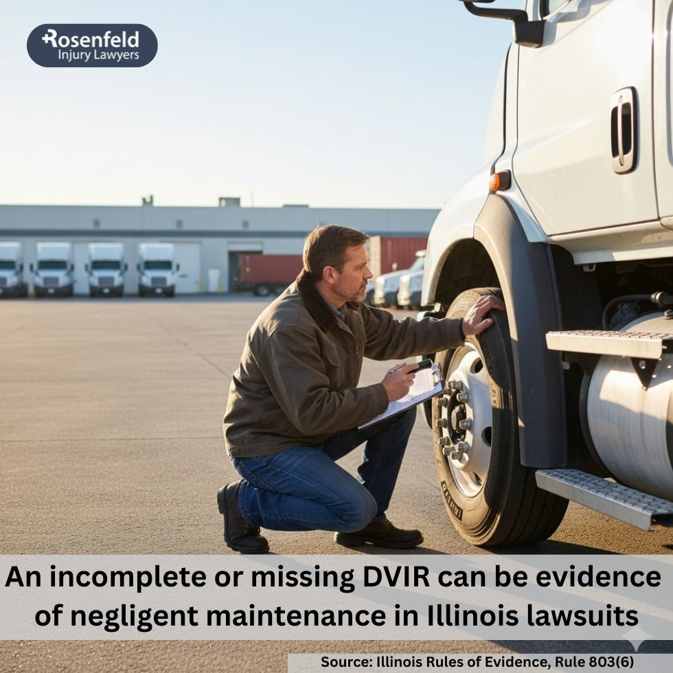 Driver Vehicle Inspection Reports (DVIRs) in truck accident lawsuits