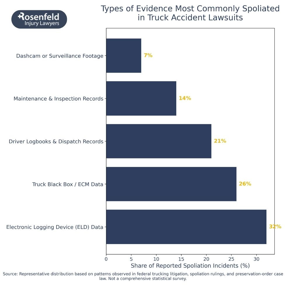 Evidence preservation letter in truck accident lawsuits