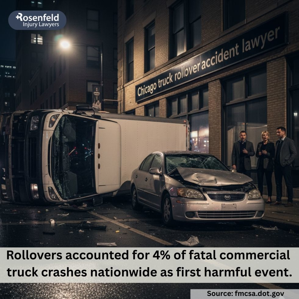 Truck rollovers potentially leading to collisions with other drivers on major highways