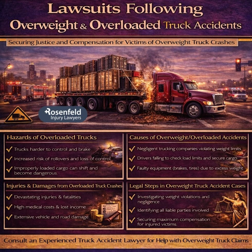 Overloaded truck crash lawsuits in Chicago