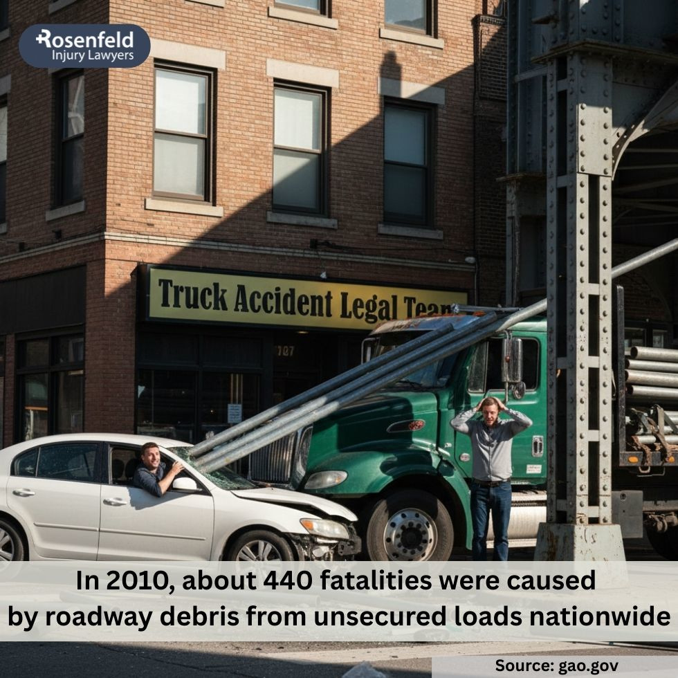 Trucking companies' liability for truck accidents due to unsecured cargo