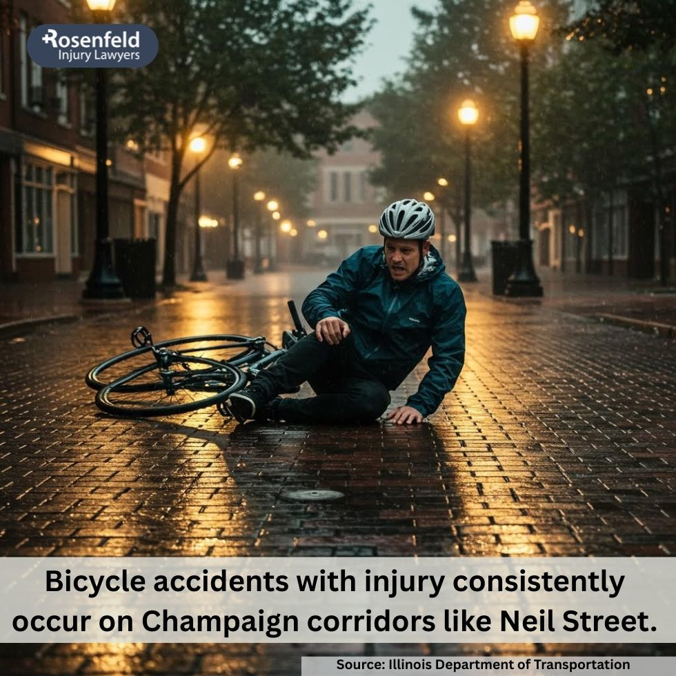 Champaign, IL, bicycle accident law firm helping clients file trauma-related injury claims.