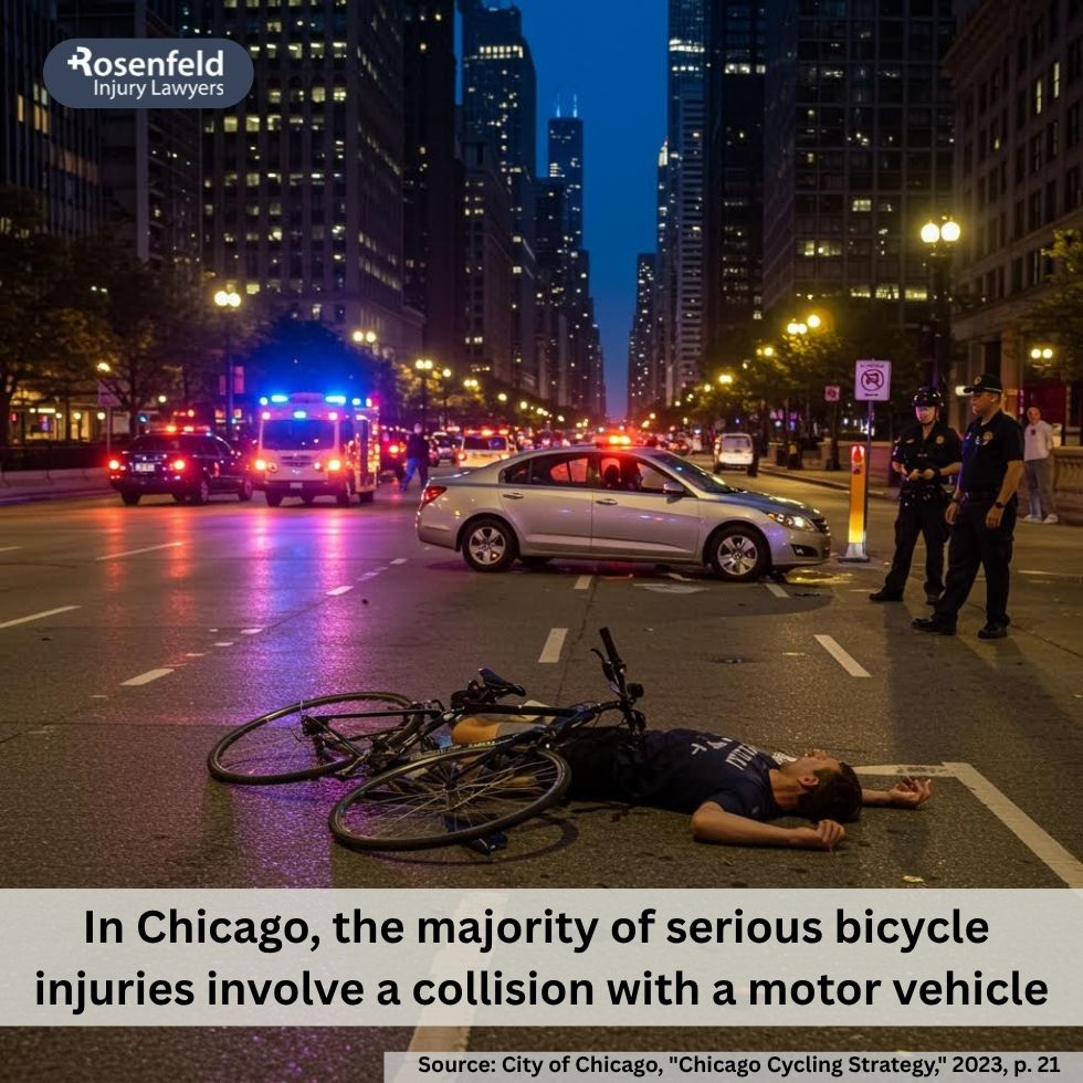 Experienced Chicago car accident lawyer defending injured cyclists’ rights.